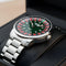Mark Fairwhale 5031 ROULETTE Silver watch with a unique face design on a dark surface