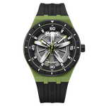 Mark Fairwhale FW-5050 AE - Green and black sporty watch