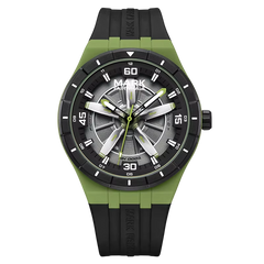 Mark Fairwhale FW-5050 AE - Green and black sporty watch