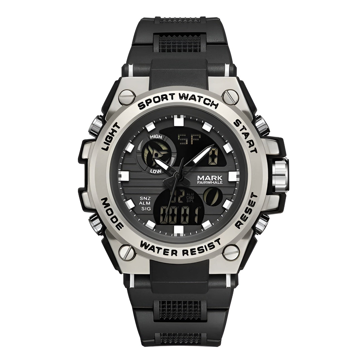 Mark Fairwhale 5100 NEXTRON men’s multifunctional analog-digital watch front view