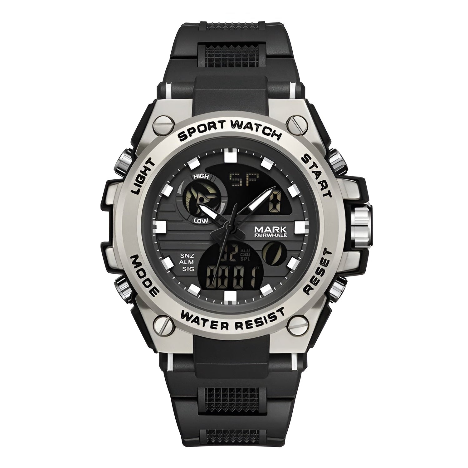 Mark Fairwhale 5100 NEXTRON men’s multifunctional analog-digital watch front view