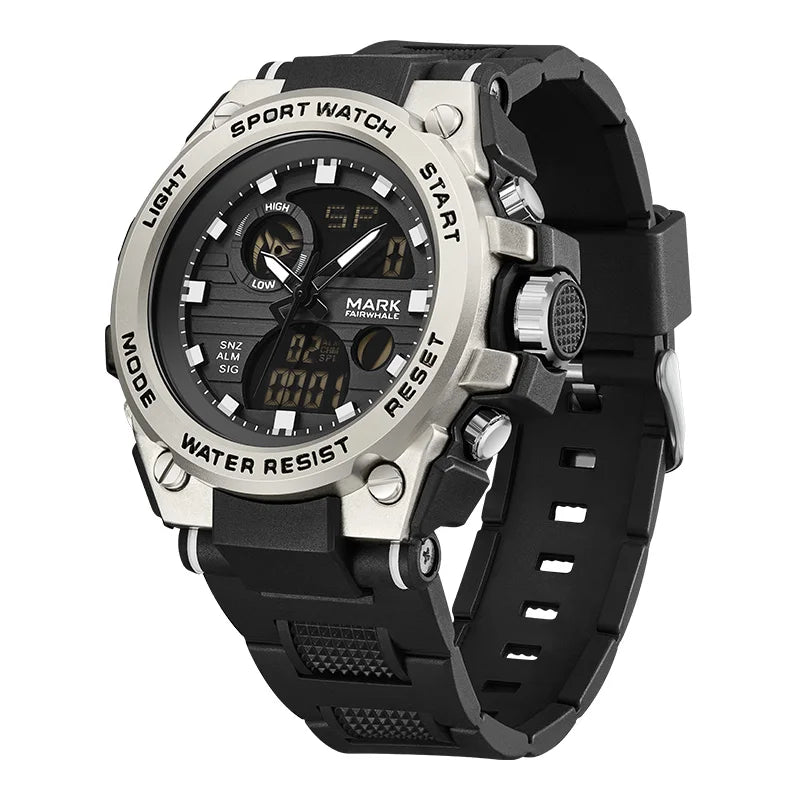 Mark Fairwhale 5100 NEXTRON men’s multifunctional analog-digital watch front view