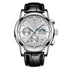 Mark Fairwhale 5370 LUNASIR luxury men’s moon phase watch styled with stainless steel strap, business chronograph design, and luminous details.