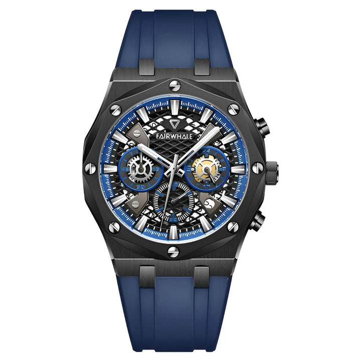 Mark Fairwhale 5660 VLARIL men’s chronograph watch with black octagonal case and luminous dial