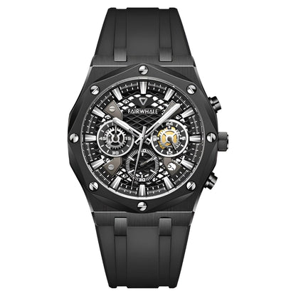 Mark Fairwhale 5660 VLARIL men’s chronograph watch with black octagonal case and luminous dial