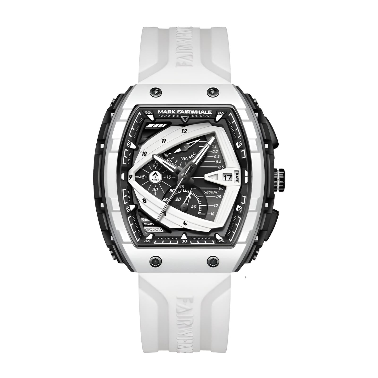 Discover the Mark Fairwhale 5690 Velocity, a luxury men’s quartz chronograph sports watch with waterproof design