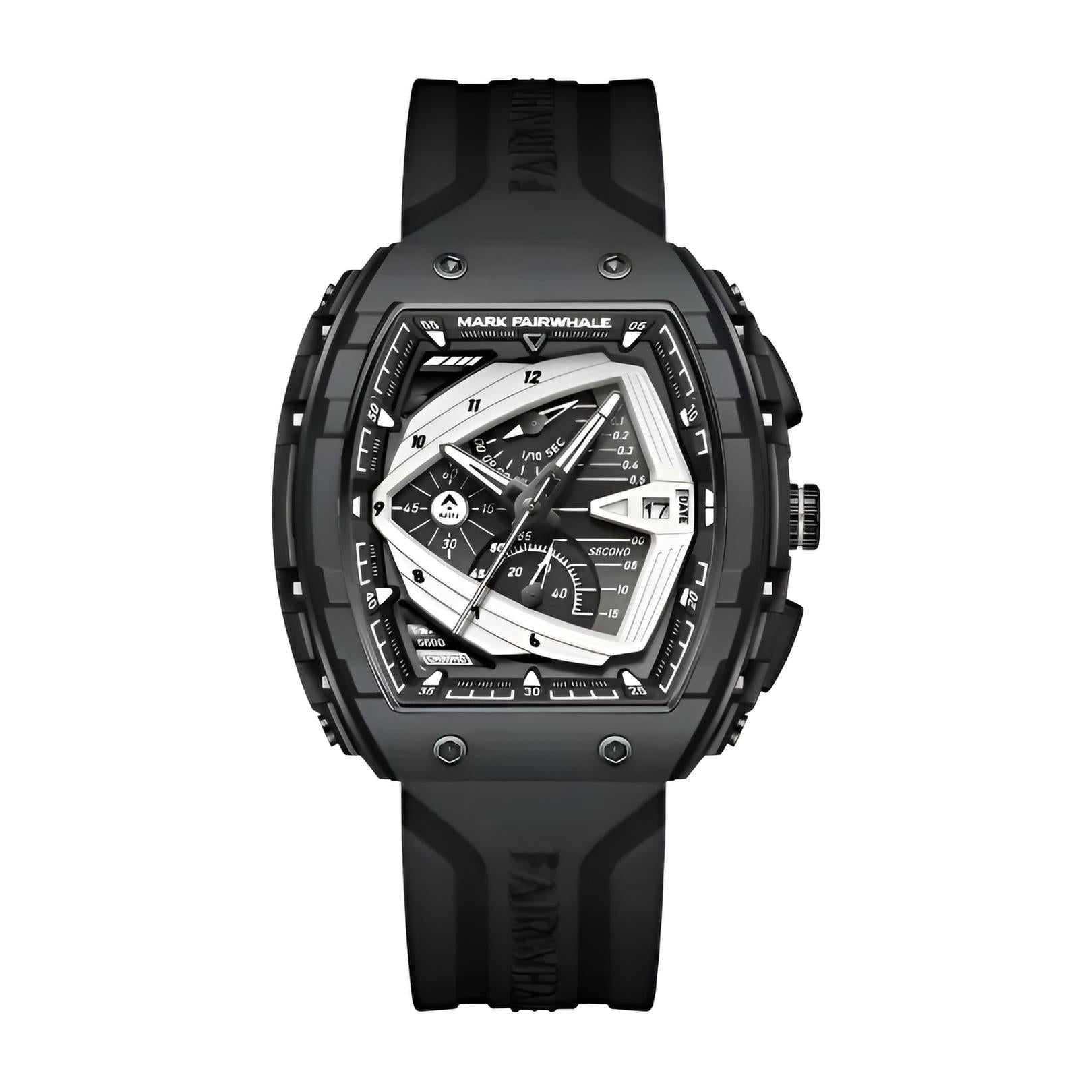 Discover the Mark Fairwhale 5690 Velocity, a luxury men’s quartz chronograph sports watch with waterproof design