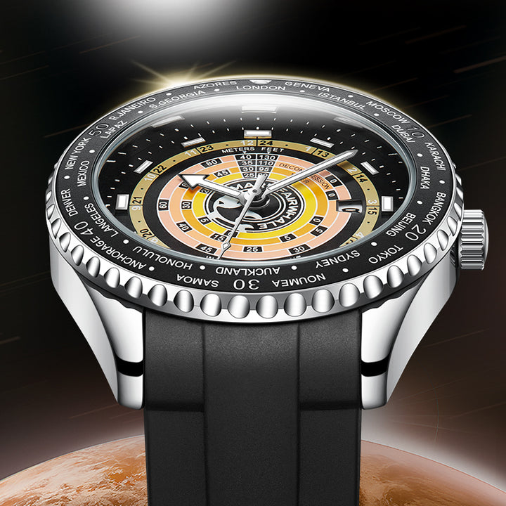 Mark Fairwhale 5930 MIRRORA men’s futuristic design watch with coated mirror dial