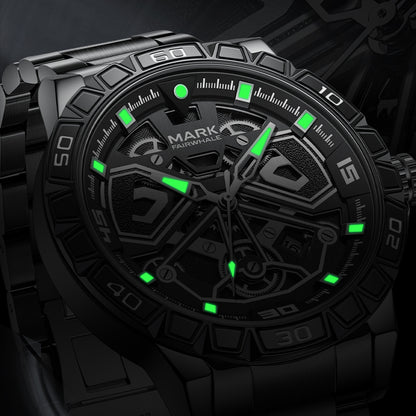 Mark Fairwhale 5940 VELTORA luminous hands glowing in the dark – men’s business watch