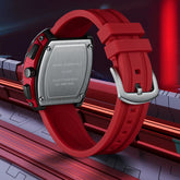 Mark Fairwhale ADRIAN Imperial Scarlet – Red accent chronograph watch for men, rugged design with auto date function