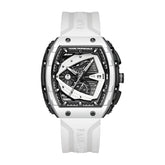 Mark Fairwhale ADRIAN Obsidian Frost – Black dial sport chronograph watch with matte finish and luminous markers