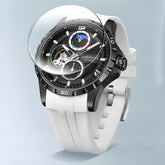 Mark Fairwhale ASTRIONIX Lunar Slate – Gunmetal gray automatic watch for men with luminous dial, stainless steel case & sport silicone band