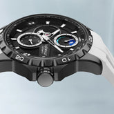 Mark Fairwhale ASTRIONIX Lunar Slate – Gunmetal gray automatic watch for men with luminous dial, stainless steel case & sport silicone band