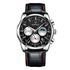 Mark Fairwhale AURION FW-5370 moon phase chronograph watch close-up with water droplets highlighting stainless steel case
