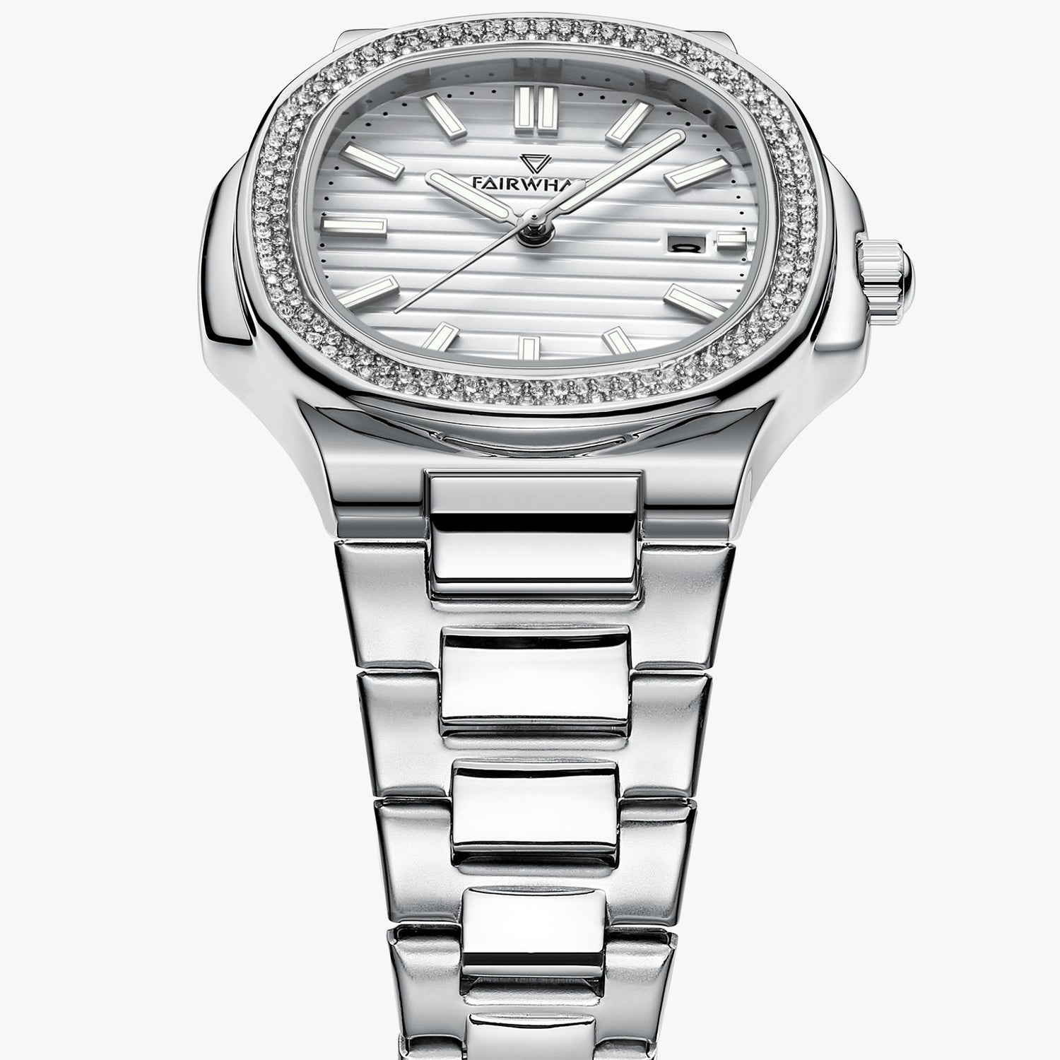 Mark Fairwhale CRYSTOR Arctic Pearl – White-dial men&