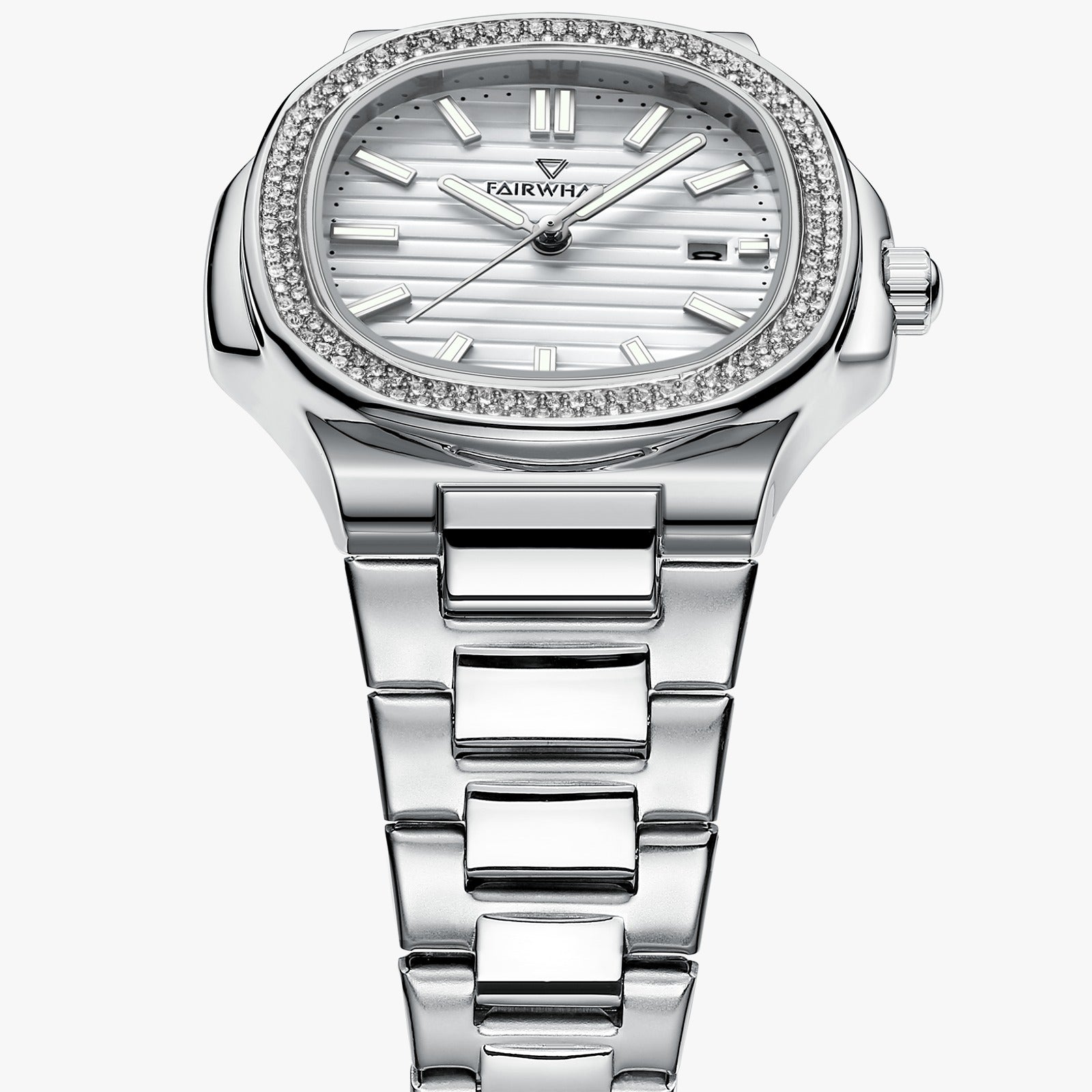 Mark Fairwhale CRYSTOR Arctic Pearl – White-dial men&