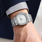 Mark Fairwhale CRYSTOR Arctic Pearl – White-dial men&