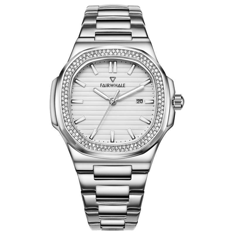 Mark Fairwhale CRYSTOR Arctic Pearl – White-dial men&