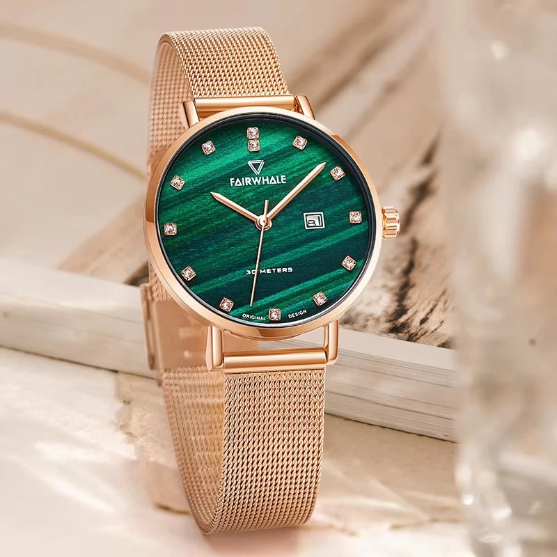 Elegant Rose Gold Women’s Quartz Watch