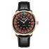 Mark Fairwhale FW-5031B ROULETTE quartz watch with roulette game dial, red and black design, luminous hands, and leather strap