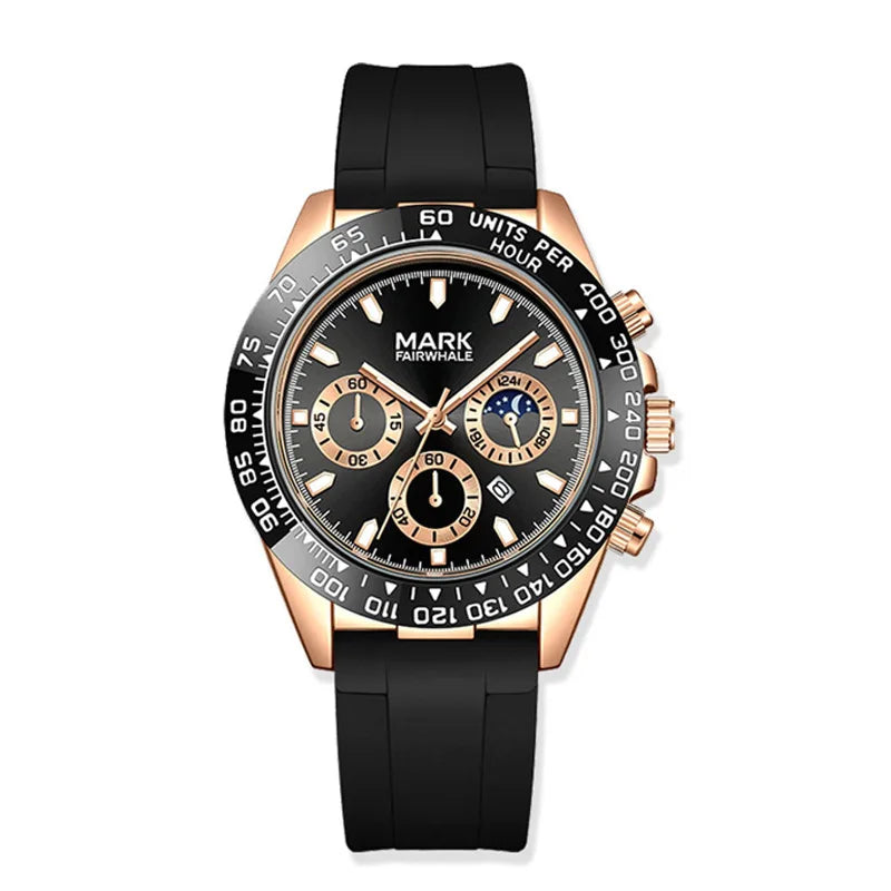 Mark Fairwhale FW-5033 Quartz Watch front chronograph dial