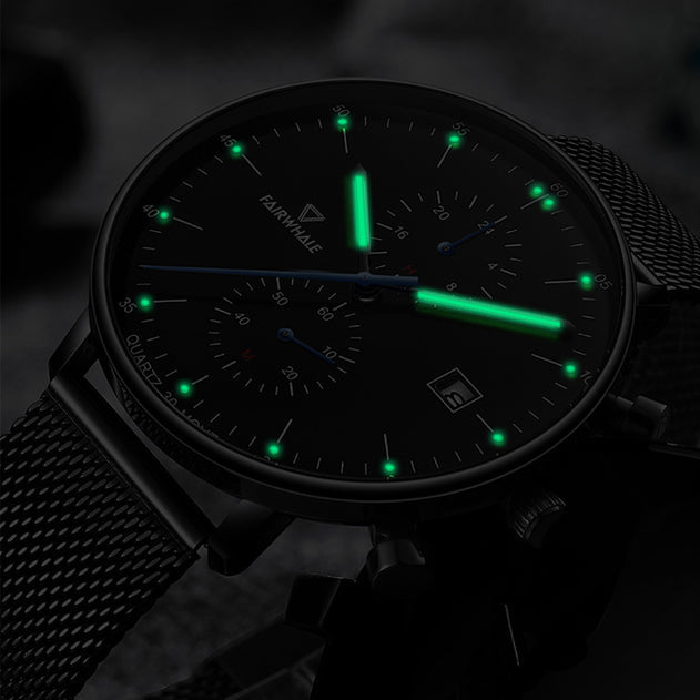 Mark Fairwhale FW-5400 LUMINOR – Men’s Luxury Quartz Watch luminous hands