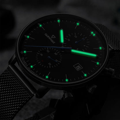 Mark Fairwhale FW-5400 LUMINOR – Men’s Luxury Quartz Watch luminous hands