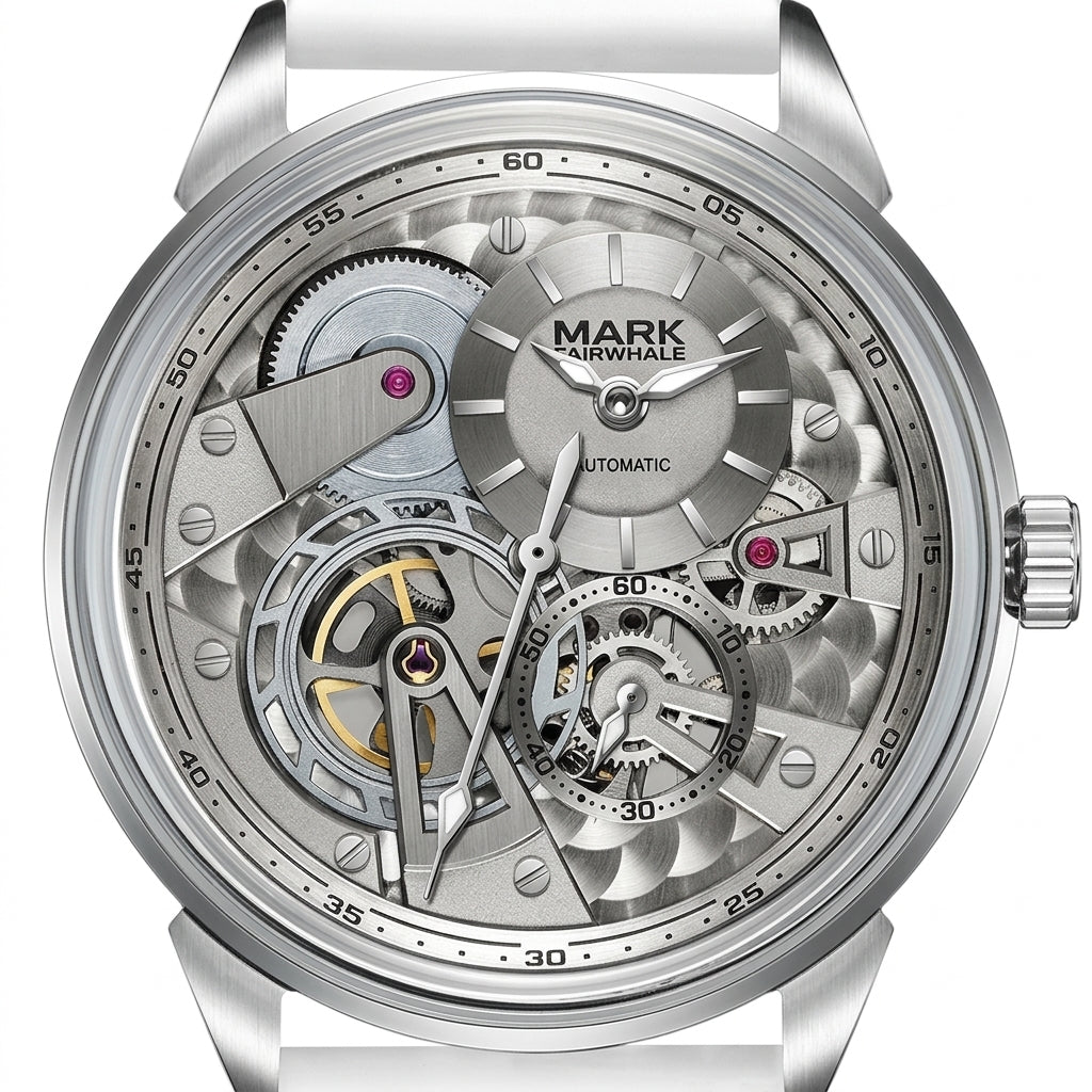 Mark Fairwhale FW-6042 Sk - Dial focus, intricate mechanics, ruby accents