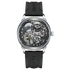 Mark Fairwhale FW-6042 Sk - Front view, black strap, exposed gears