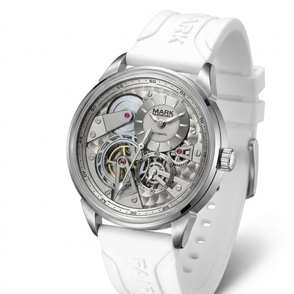 Mark Fairwhale FW-6042 Sk - Side profile, crown detail, polished bezel