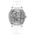 Mark Fairwhale FW-6042 Sk - White strap, skeleton dial, silver case