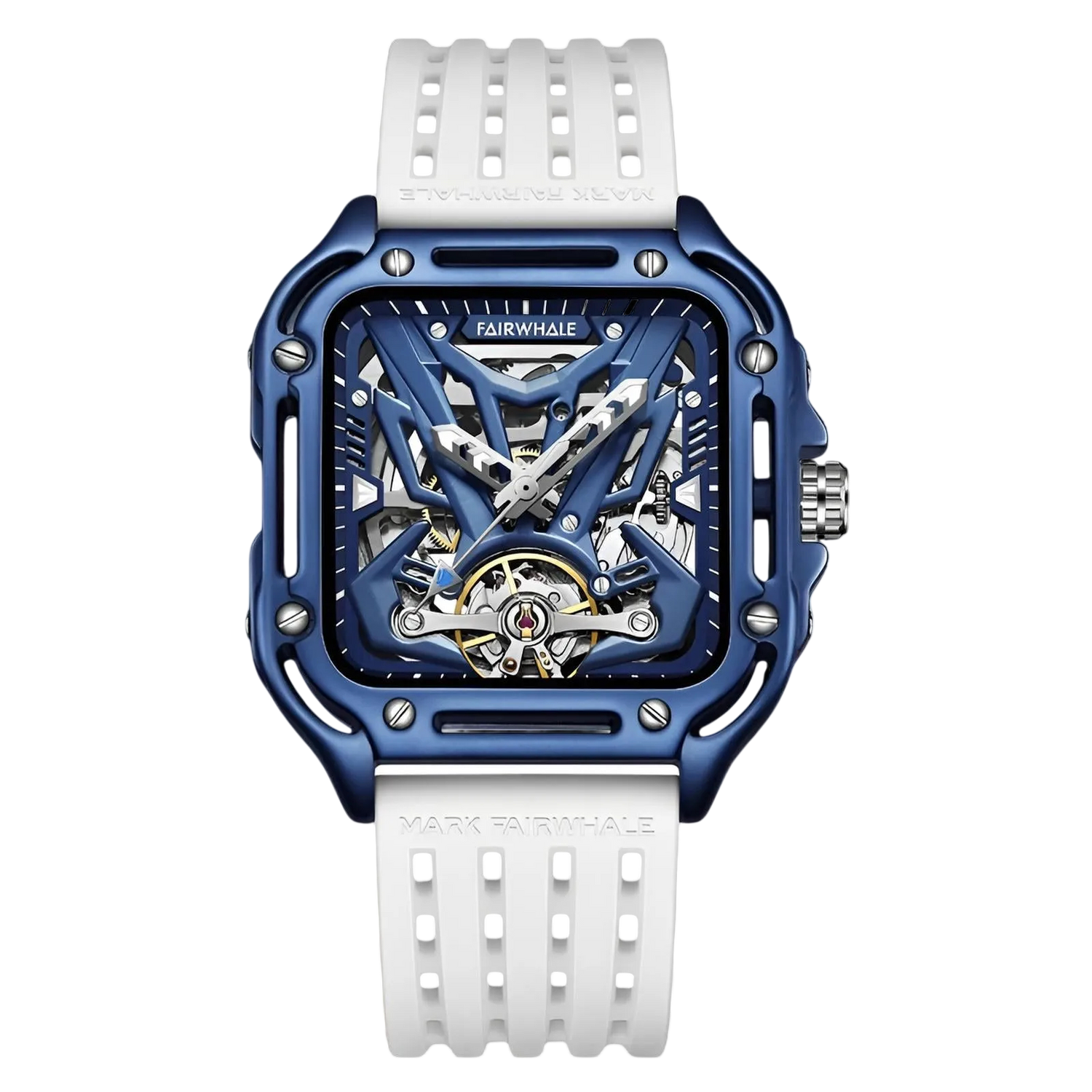 Mark Fairwhale FW-6530 ZE - Blue skeleton automatic watch