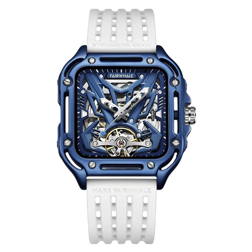 Mark Fairwhale FW-6530 ZE - Blue skeleton automatic watch