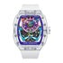 Mark Fairwhale FW-6770 Luminova Men’s Automatic Skeleton Watch – Transparent Case Front View