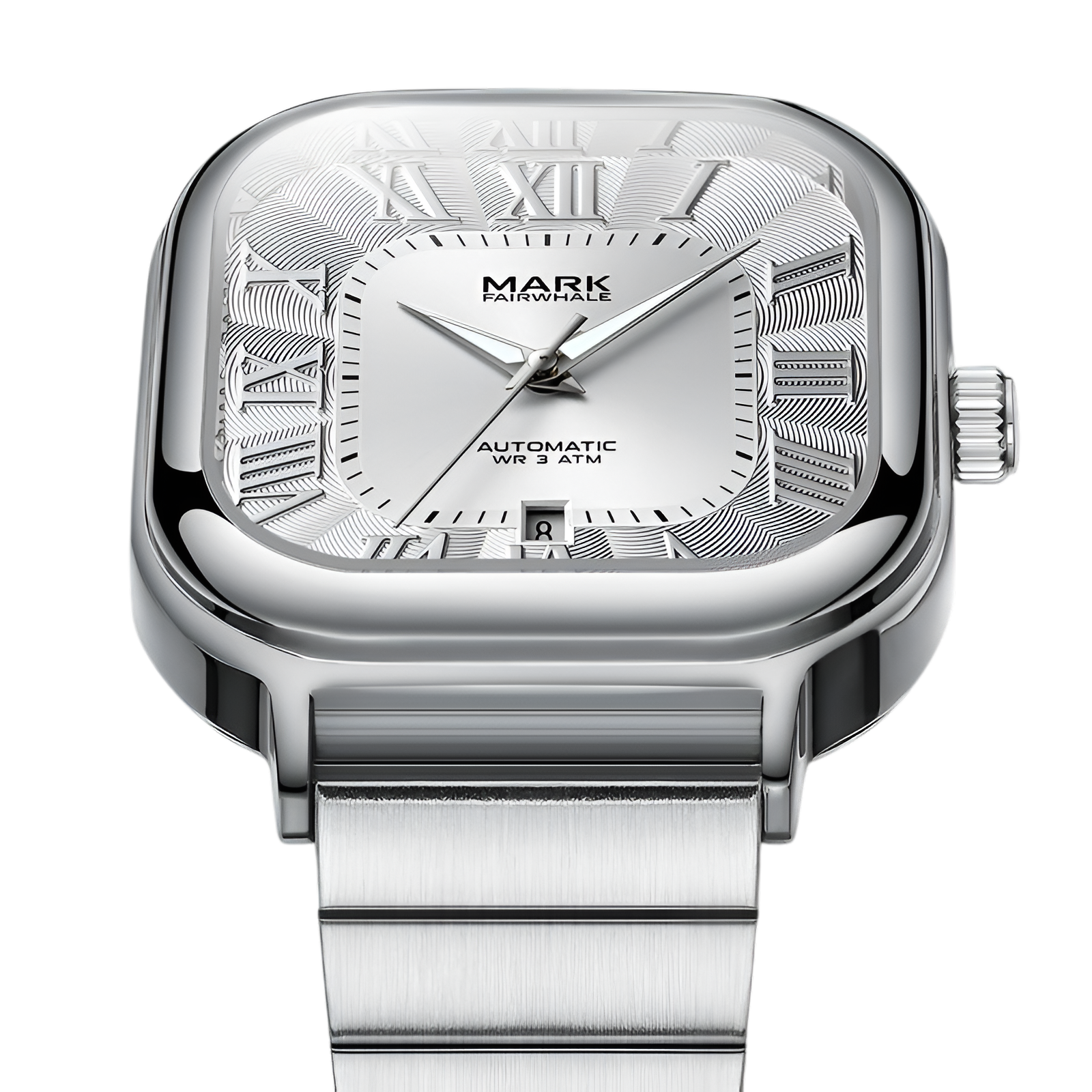 Square Stainless Steel Automatic Watch