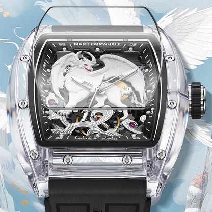 Mark Fairwhale FW-6900 men’s automatic wrist watch worn lifestyle shot