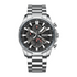 Mark Fairwhale GIFTOR 5032 elegant men’s chronograph watch with silver dial and polished stainless steel strap.