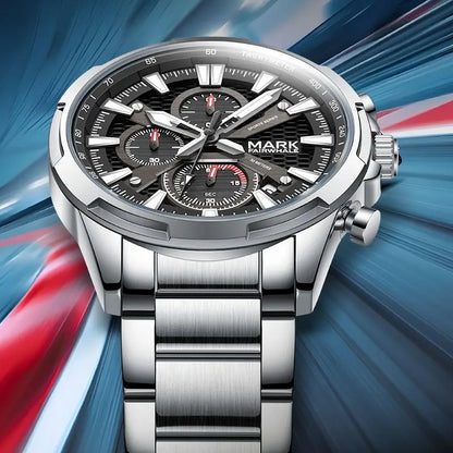 Mark Fairwhale GIFTOR 5032 multifunction quartz chronograph men’s watch with full calendar.