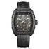 Mark Fairwhale KINETRA Stealth Drive – Black ion-plated automatic sport watch for men, minimalist dark dial with high visibility