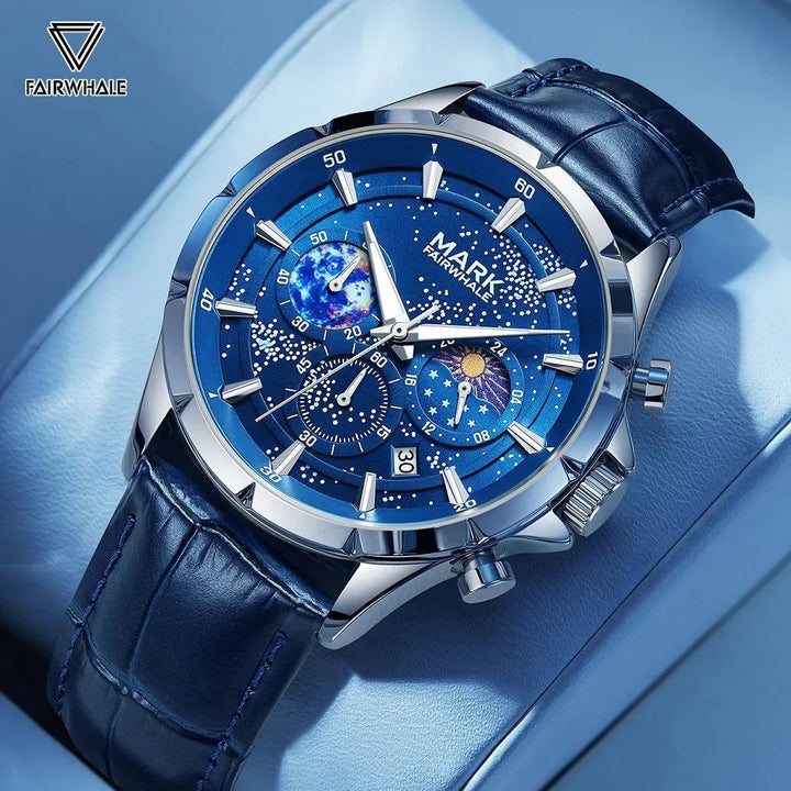 Mark Fairwhale LUNARIS Celestial Sapphire – Deep blue dial men&