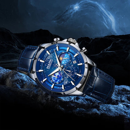 Mark Fairwhale LUNARIS Celestial Sapphire – Deep blue dial men&