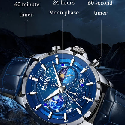 Mark Fairwhale LUNARIS Celestial Sapphire – Deep blue dial men&