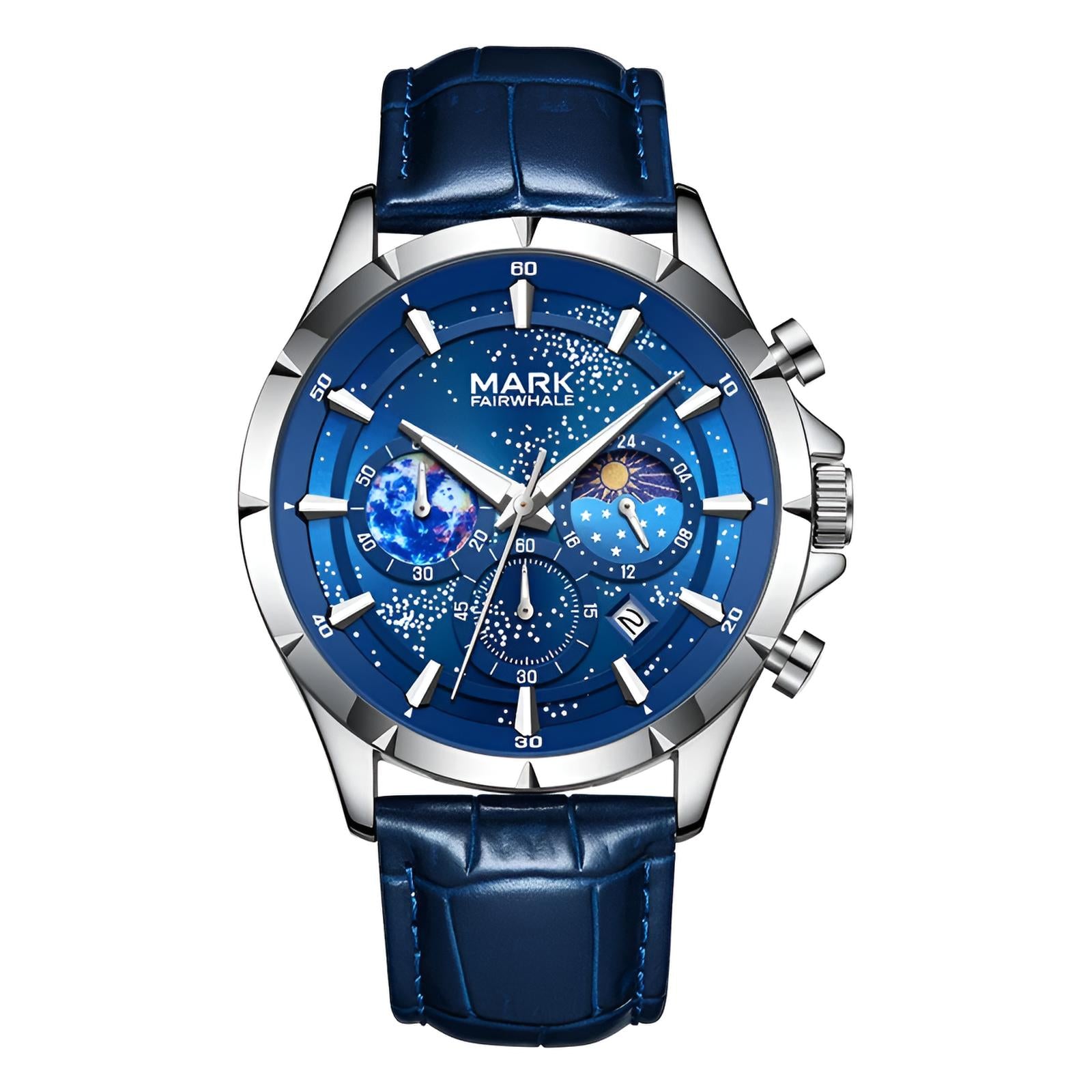 Mark Fairwhale LUNARIS Celestial Sapphire – Deep blue dial men&
