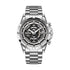 Mark Fairwhale NOVATRIX 5430 men’s luxury stainless steel chronograph watch in full silver design.