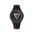 Mark Fairwhale NOVIA Onyx Loop – Black minimalist quartz watch for women with waterproof strap and pointer dial