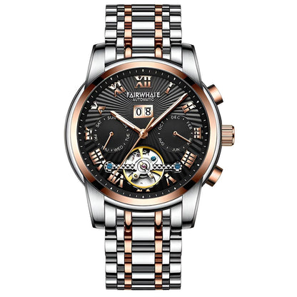 Mark Fairwhale ORIENTIS Terra Core – Earth brown automatic watch with stainless steel case, ideal for business and daily wear