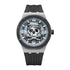 Mark Fairwhale PIRATEX skull watch with silicone strap.