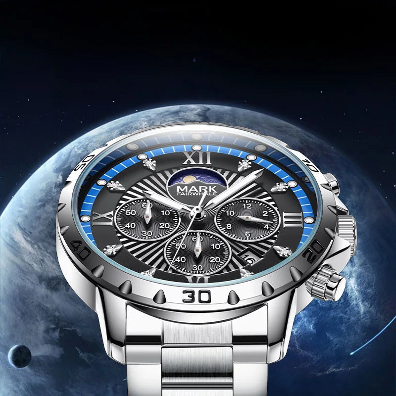 Mark Fairwhale Quartz Chronograph Watch combining classic design and modern durability