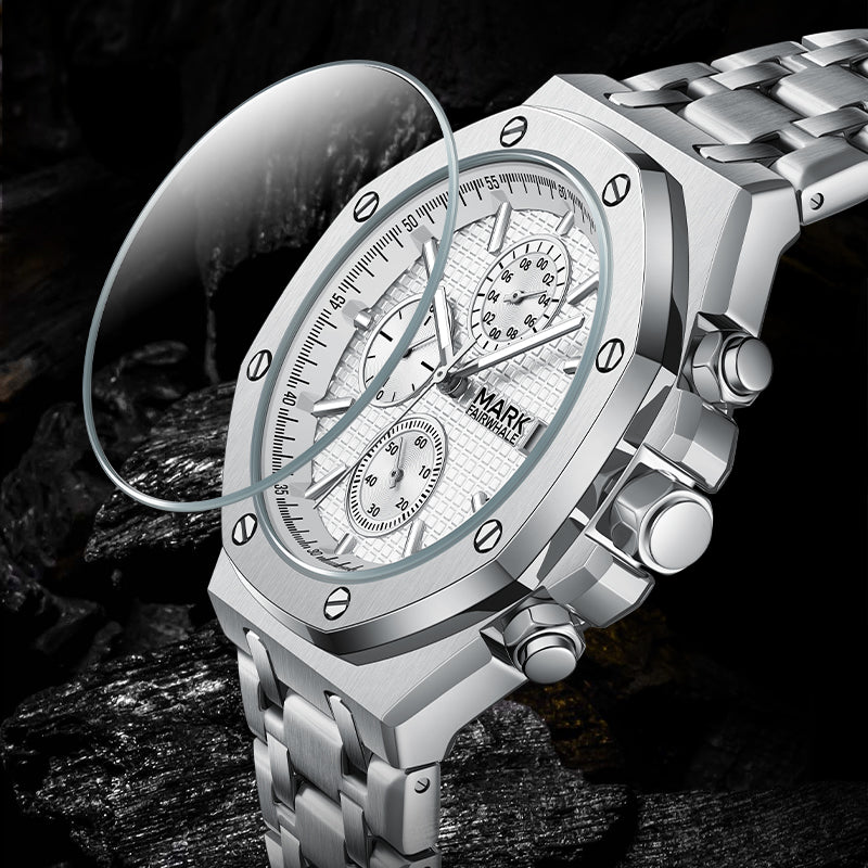 Mark Fairwhale RETRONIX waterproof quartz watch with scratch-resistant Hardlex crystal for men