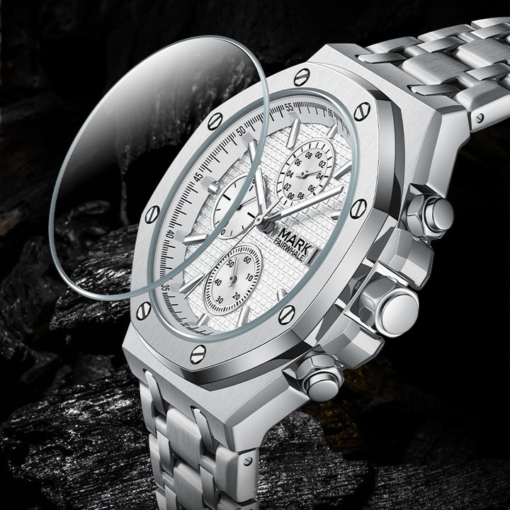 Mark Fairwhale RETRONIX waterproof quartz watch with scratch-resistant Hardlex crystal for men
